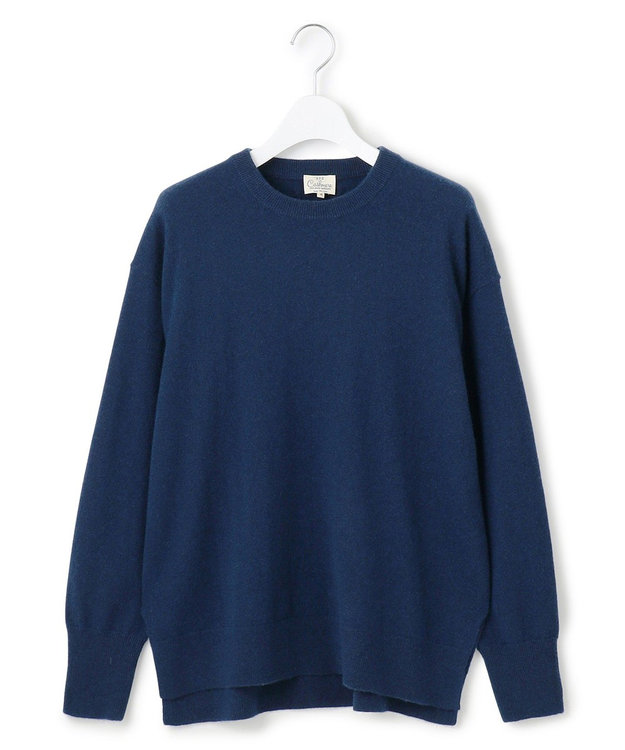 23区 S 【見上愛さん着用/Oggi・STORY掲載】ピュアカシミヤ クルーネック ニット ブルー系