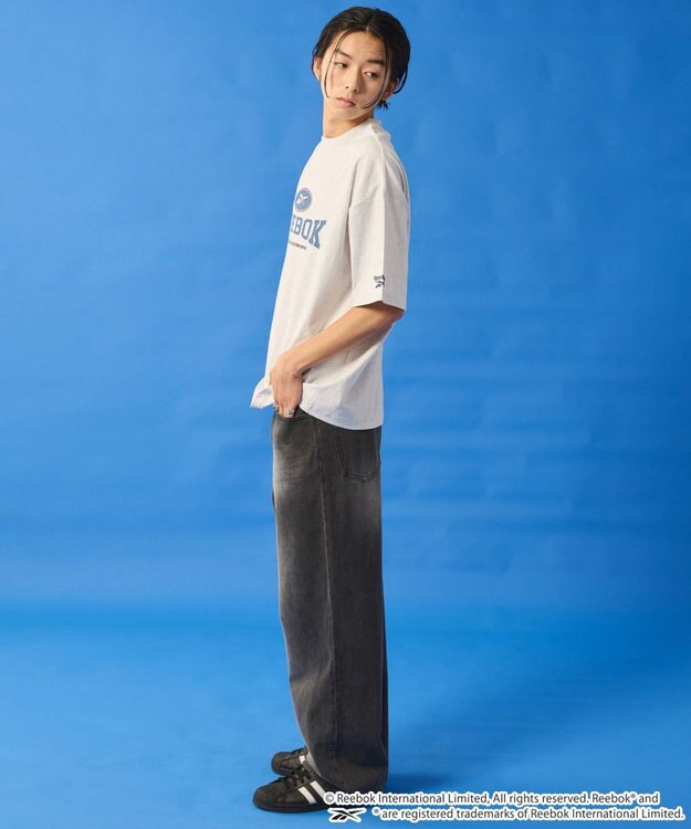 WEGO 【ユニセックス着用ITEM】別注ReebokグラフィックT（SS） アッシュグレー