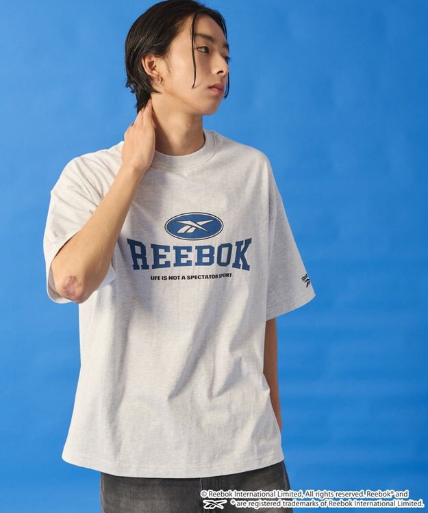 WEGO 【ユニセックス着用ITEM】別注ReebokグラフィックT（SS） アッシュグレー