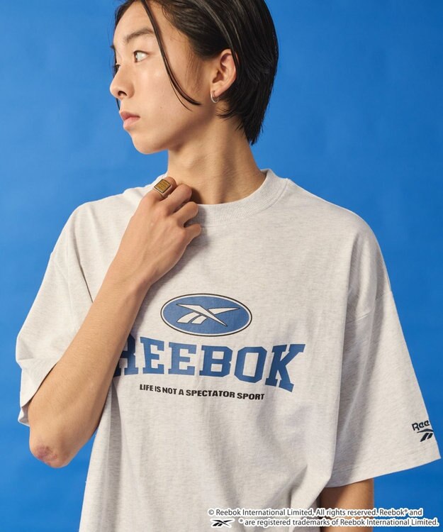 WEGO 【ユニセックス着用ITEM】別注ReebokグラフィックT（SS） アッシュグレー