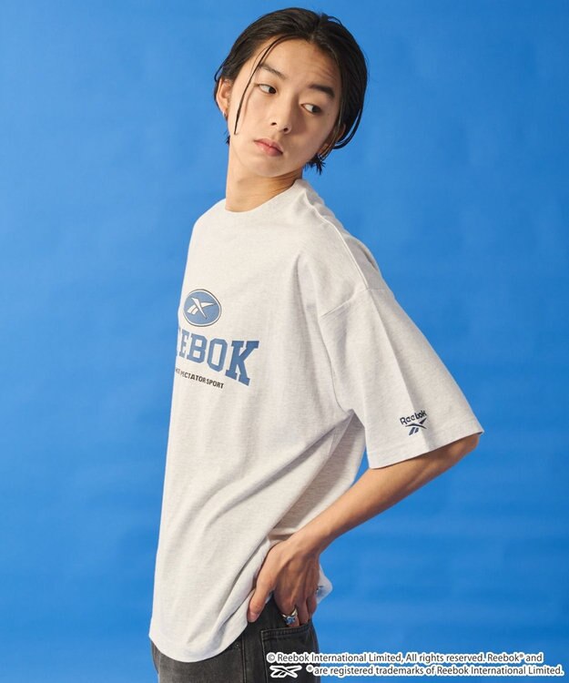 WEGO 【ユニセックス着用ITEM】別注ReebokグラフィックT（SS） アッシュグレー