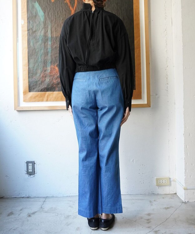 woadblue GLORY ツータック パンツ BLUE