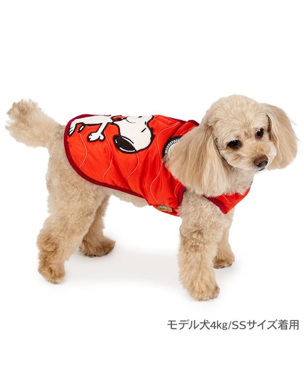PET PARADISE スヌーピー 背中開き ベスト 《ハッピー》 小型犬 レッド