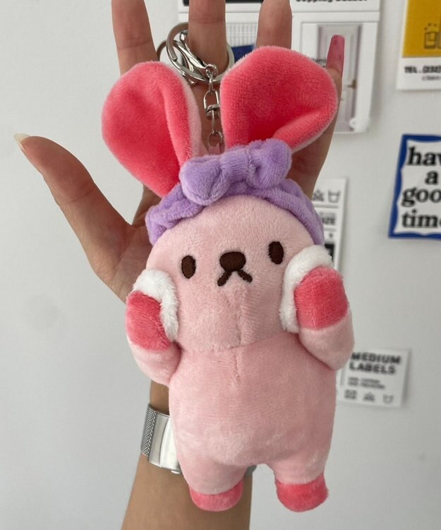 WEGO 洗顔あにまるぬいぐるみキーホルダー 柄3