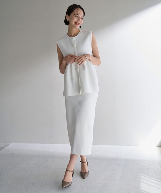 UNFILO ポリエステルフォルム Ｉラインスカート オフ