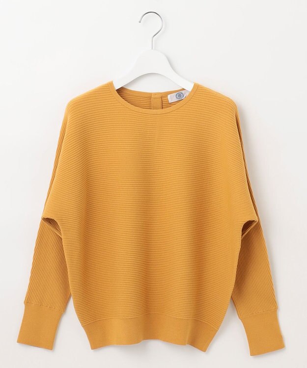 J.PRESS LADIES 【洗える】VIS/PE RIB ドルマンスリーブ ニット イエロー系