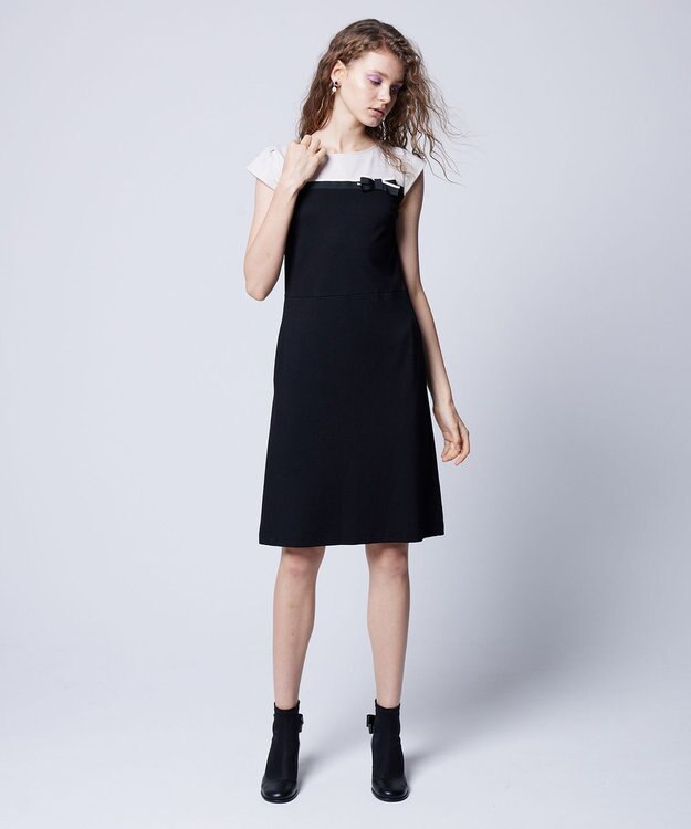 TOCCA 【WEB限定＆洗える】RIBBONSTICK ドレス ブラック系