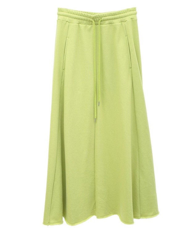 CRAFT STANDARD BOUTIQUE 【ＷＥＢ限定】裏毛カットオフフレアスカート Lime Green