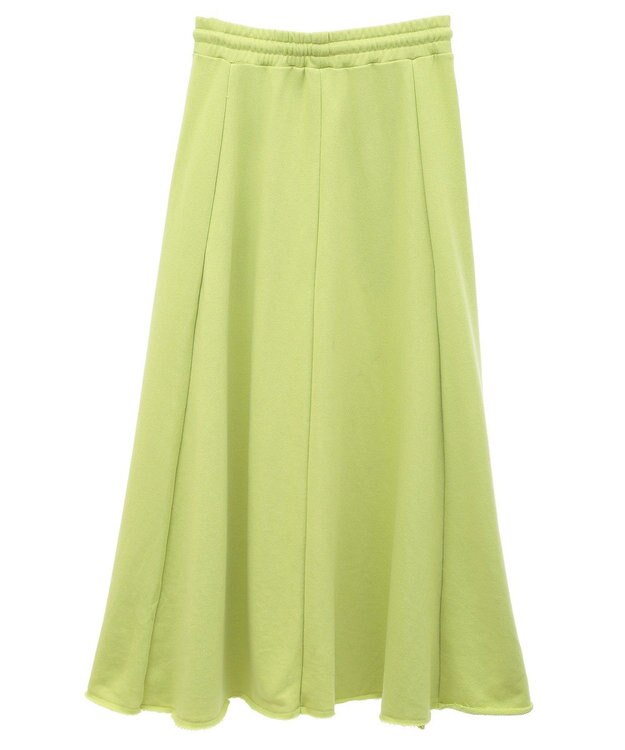 CRAFT STANDARD BOUTIQUE 【ＷＥＢ限定】裏毛カットオフフレアスカート Lime Green