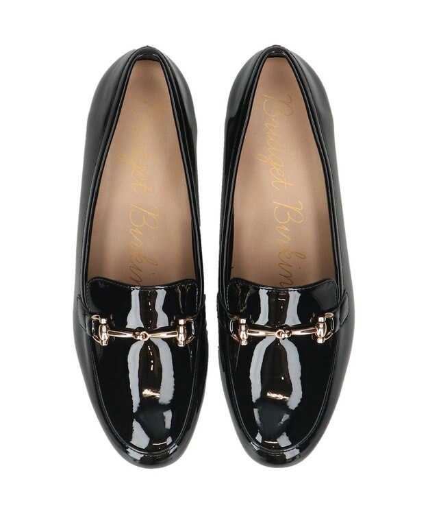 Bridget Birkin 【Bridget Birkin】ソフトビットレインローファー ブラックエナメル