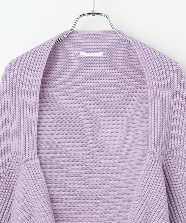 #Newans 【洗える】エアリーウールボレロカーディガン ラベンダー系