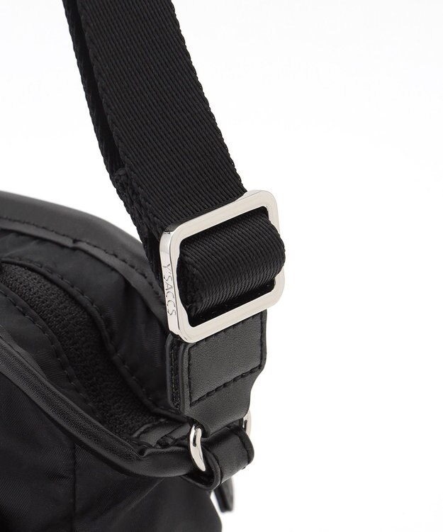 Y'SACCS Polka Dots　パイピングポケットポシェット ブラック