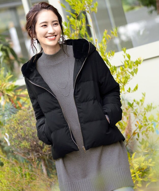 Tiaclasse L 【洗える】体型カバーも叶うMIX糸ニットチュニック モカグレー