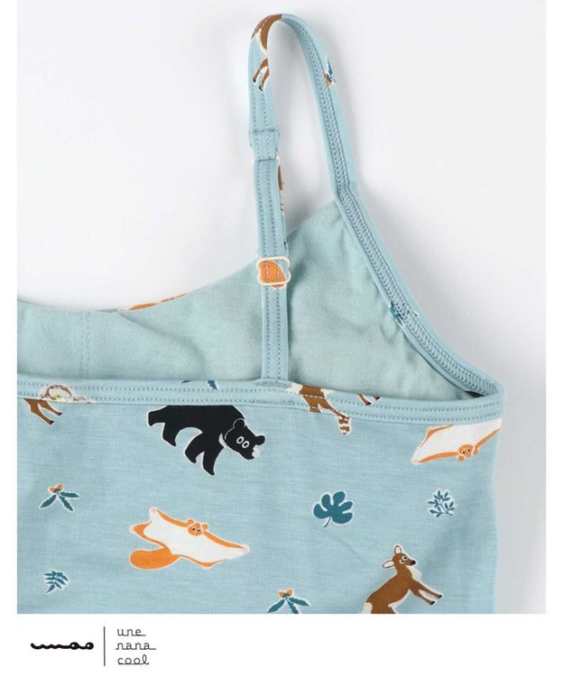 une nana cool MADE WITH 京都市動物園 カップ付きキャミソール GY