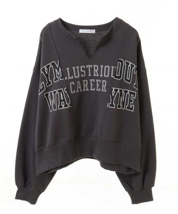 Green Parks リメイクロゴスウェット Charcoal Gray