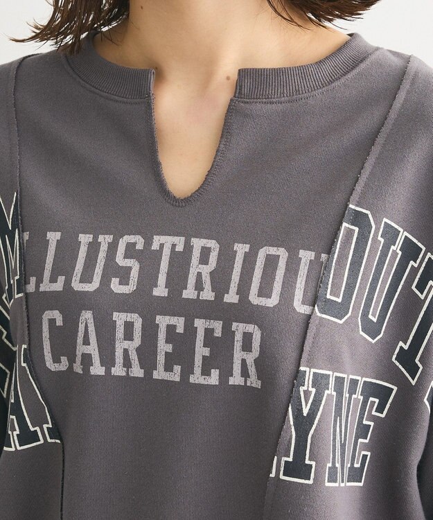 Green Parks リメイクロゴスウェット Charcoal Gray