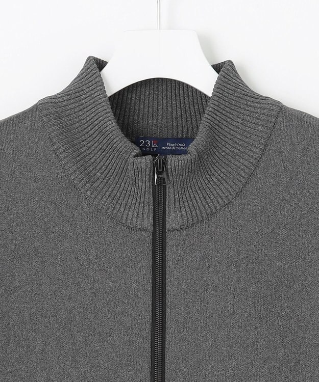 23区GOLF 【MEN/EC限定】ハイブリッド ニットアウター グレー系