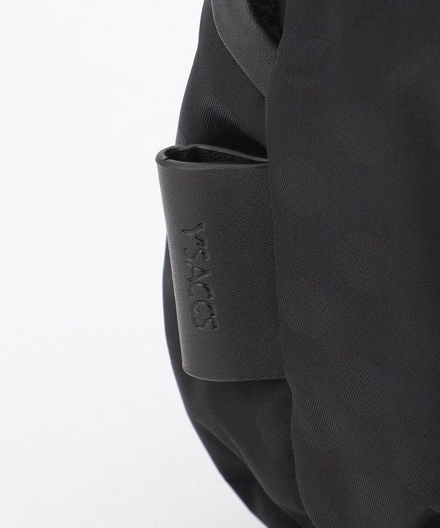 Y'SACCS Polka Dots　パイピングポケットポシェット ブラック