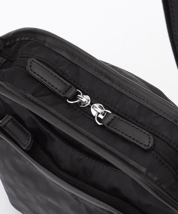 Y'SACCS Polka Dots　パイピングポケットポシェット ブラック