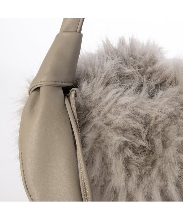 UNBILLION カシュカシュ cachecache / リボンハンドルエコファードロストトート GY