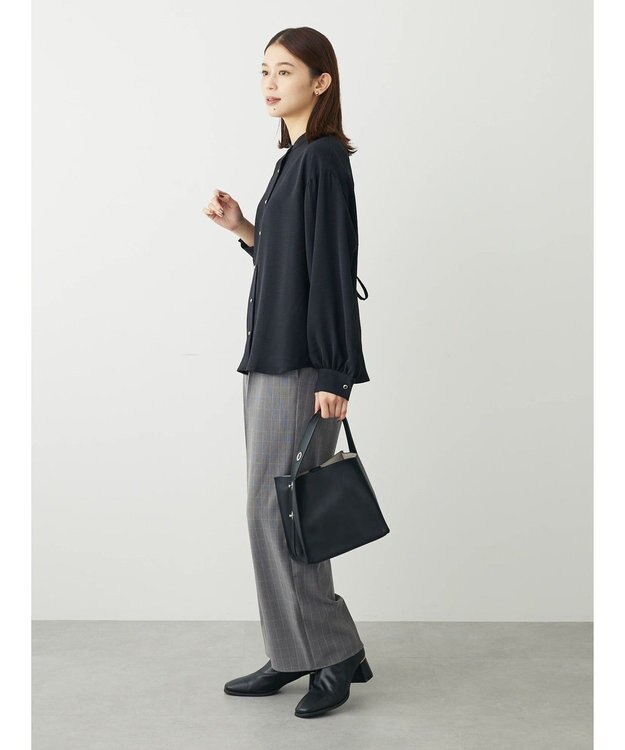 Green Parks ・ＥＬＥＮＣＡＲＥ　ＤＵＥ　バックプリーツブラウス Black