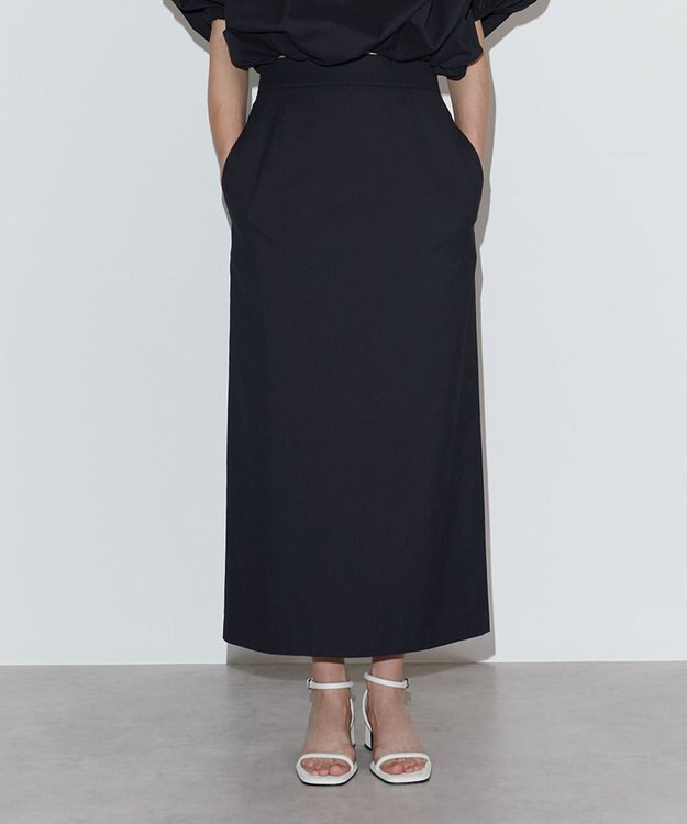 NAVE 【Nave　洗える】リリーIラインスカート ブラック系