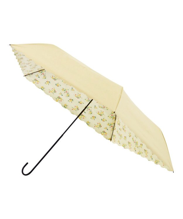 MOONBAT estaa 晴雨兼用 折りたたみ傘 日傘 フラワーギフト 遮光 遮熱 UV ライトイエロー