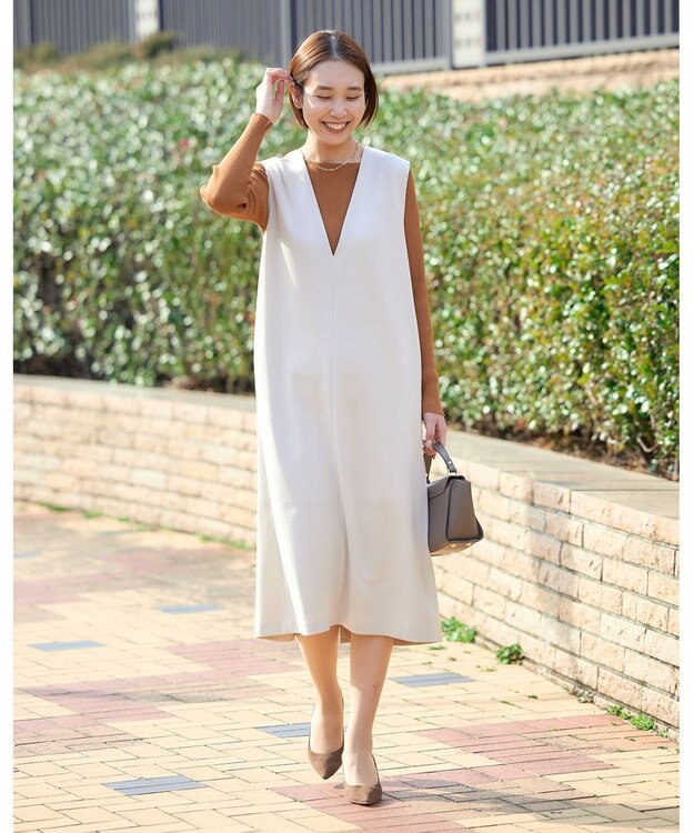 UNFILO BEAUTY MOVE 2WAYジャンスカ アイボリー