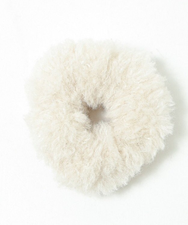 WEGO Lカラーファーシュシュ ホワイトアイボリー