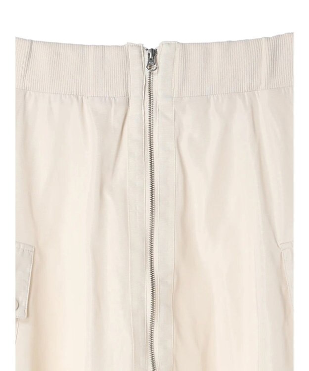 Green Parks ・ＳＵＧＡＲ　ＳＰＯＯＮ　ミリタリーフレアスカート Ivory