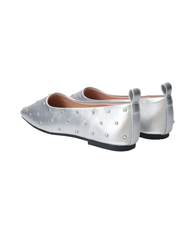 Bridget Birkin 【Bridget Birkin】ドットビジューフラットシューズ シルバー