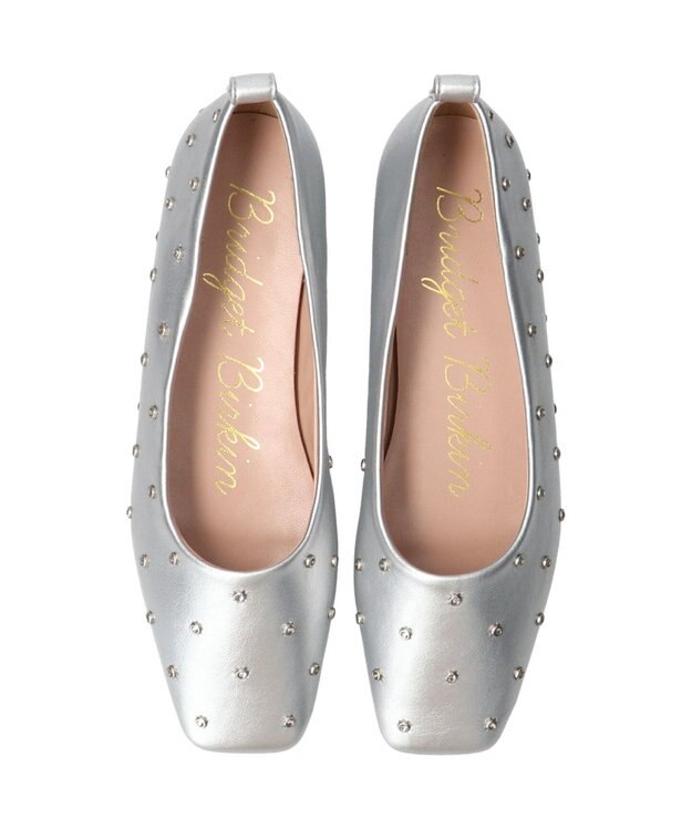 Bridget Birkin 【Bridget Birkin】ドットビジューフラットシューズ シルバー