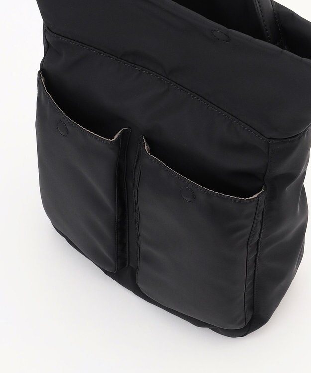 LA BAGAGERIE ダブルフロントポケット2WAYビッグショルダー ブラック