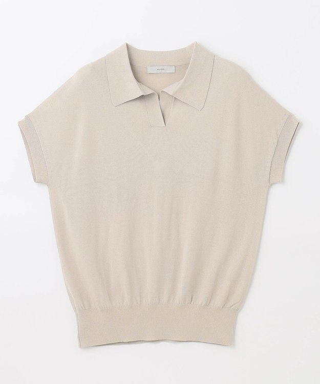 ANY 【接触冷感/UVケア/アンチピリング】クールタッチスキッパーニット サンドベージュ