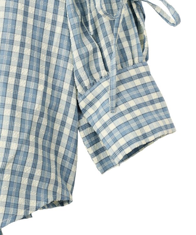 earth music&ecology 【予約】アソートチェックシャツ チェックサックス