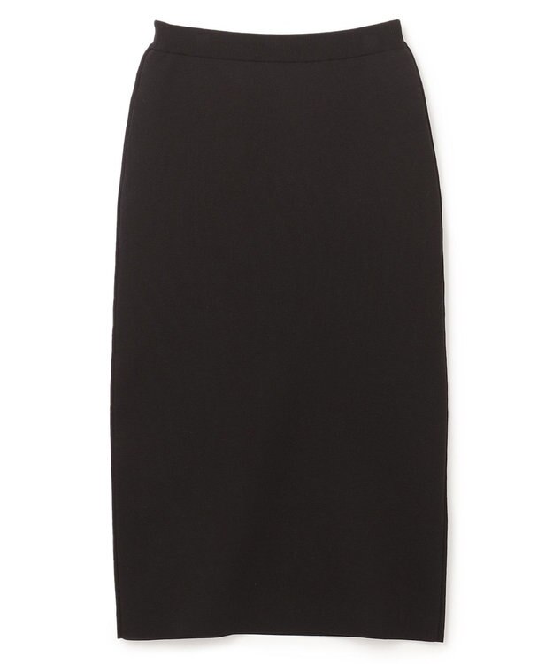 UNFILO ミラノリブニットスカート ブラック