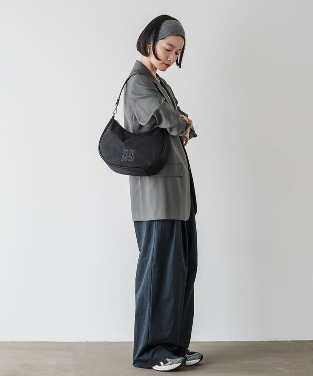 russet ＜360g/撥水性あり＞ コーデュラナイロン2wayショルダーバッグ(CE-1537) Black