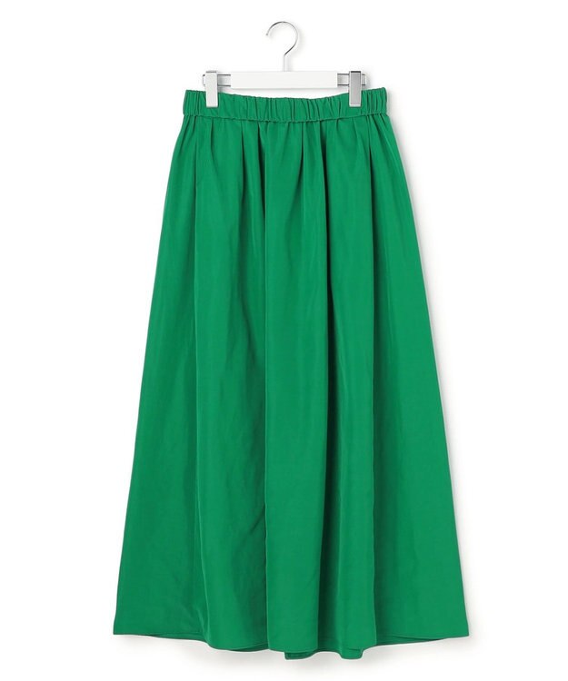 ICB エステルメモリータフタ キャザースカート グリーン