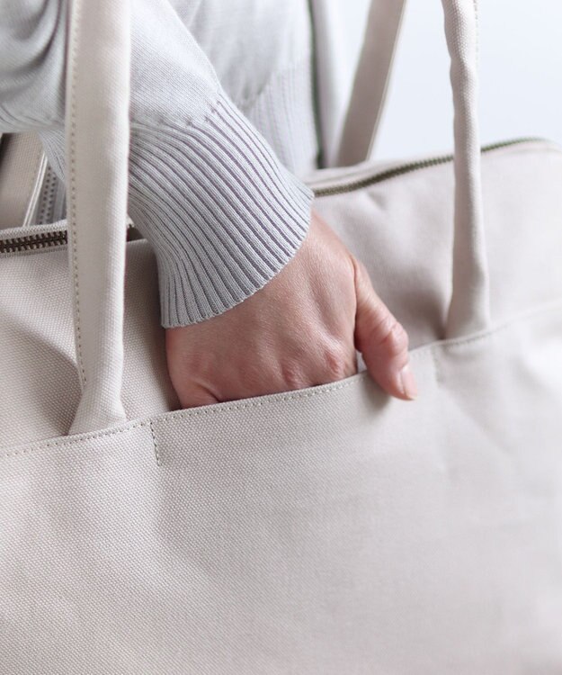 AND WOOL 帆布ショルダーバッグ ライトベージュ