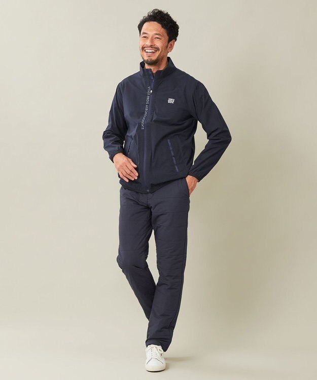 23区GOLF 【MEN】【撥水・ストレッチ】ライトブルゾン 軽やかに着られる伸縮性 急な小雨にも対応 ネイビー系