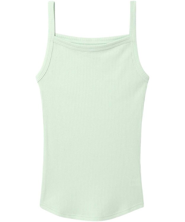 une nana cool 綿100% リブ編みコットン キャミソール ME