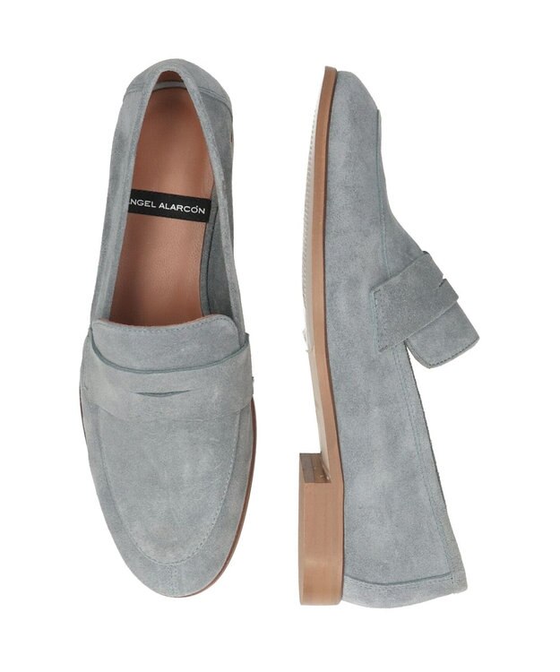 INTER-CHAUSSURES 【ANGEL ALARCON】ラウンドトウベーシックローファー ブルースウェード