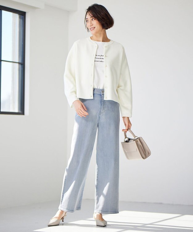 自由区 S 【WEB&一部店舗限定】スムージーニット カーディガン オフ