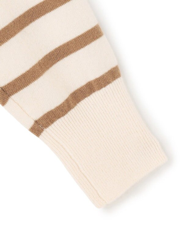 23区 S 【見上愛さん着用/Oggi・STORY掲載】ピュアカシミヤ クルーネック ニット オフ×キャメル