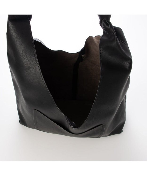 UNBILLION カシュカシュ cachechche / ノットディテールPUワンショルダー ブラック