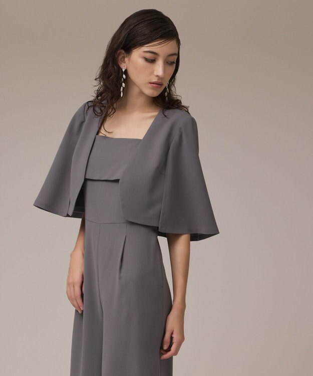 GRACE CONTINENTAL ケープボレロ グレー