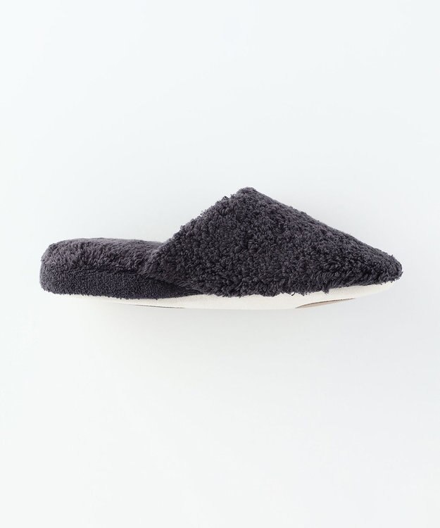 UCHINO ごくふわスリッパ　「ユニティ」　Mサイズ(足のサイズ23-25cm) ダークグレー