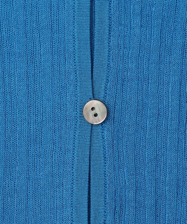 uncrave ランダムリブシアーニット カーディガン ロイヤルブルー