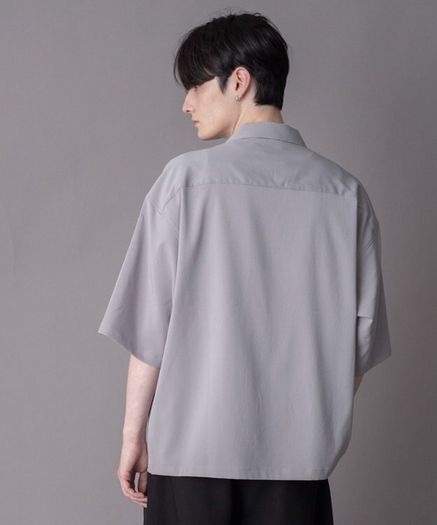 WEGO 【ユニセックス着用ITEM】クレープオープンカラーシャツ（SS） グレー