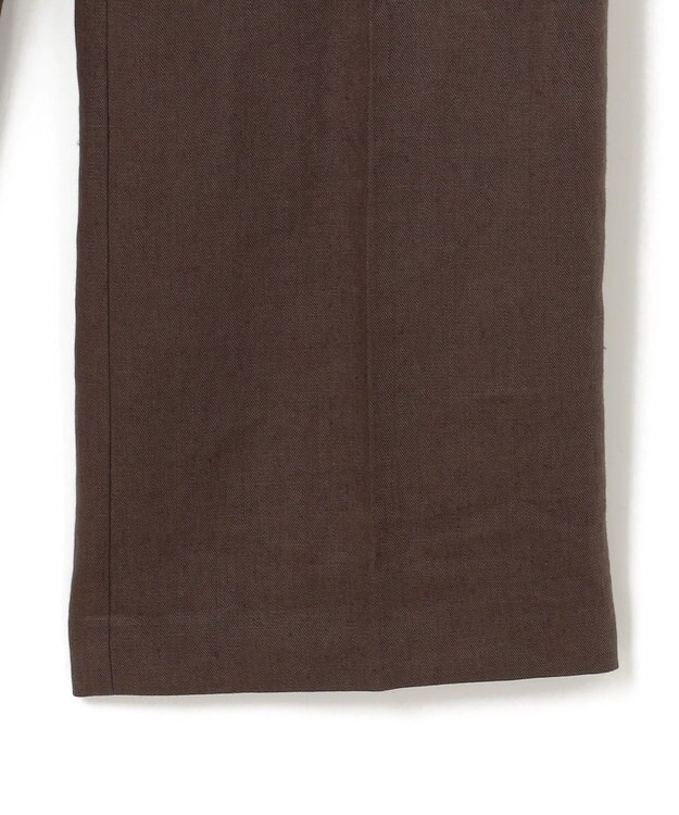 BEIGE， 【GISELe ６月号掲載】CRINUM / ストレートリネンパンツ Dark Brown